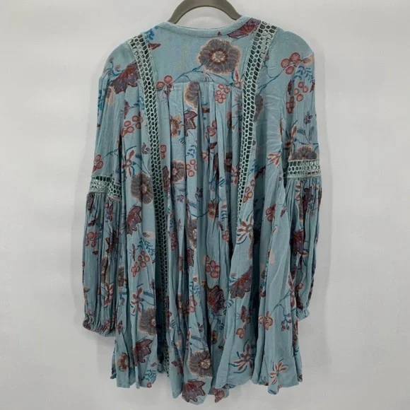 Free People Just the Two of Us Floral Boho Dress/Tunic Xsmall - Picture 4 of 9